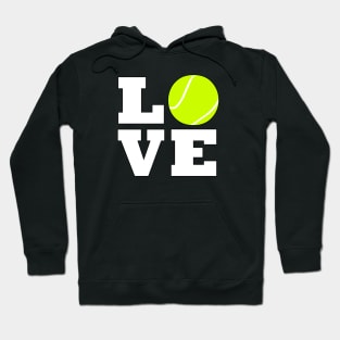 Tennis LOVE Tennis Player or Coach Sports Graphic Hoodie